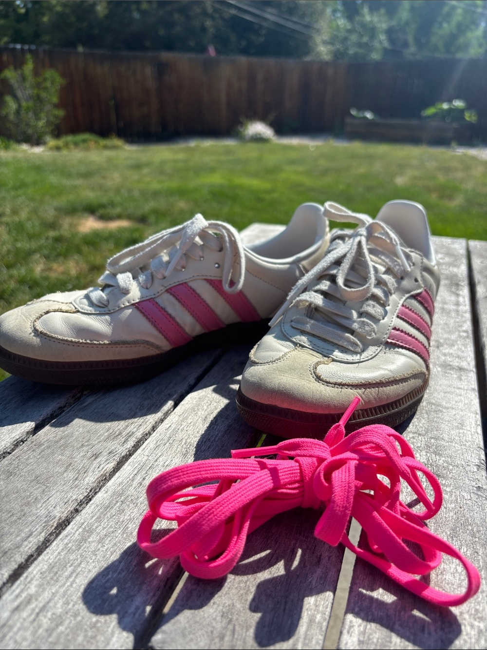 adidas samba- pink size 9